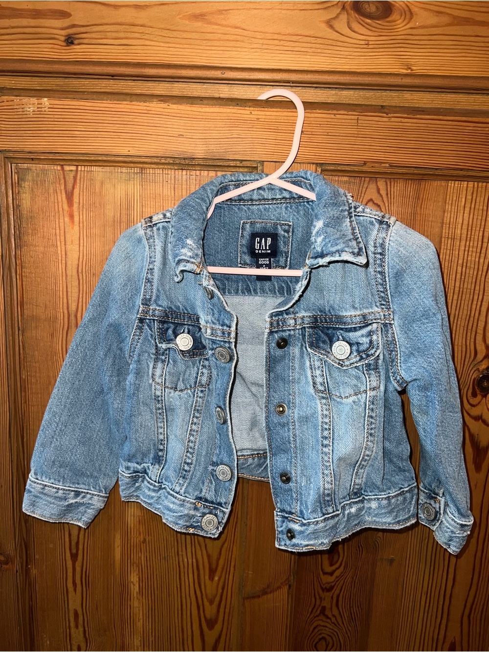 GAP Kids Light Blue Denim Jacket with Button Front
